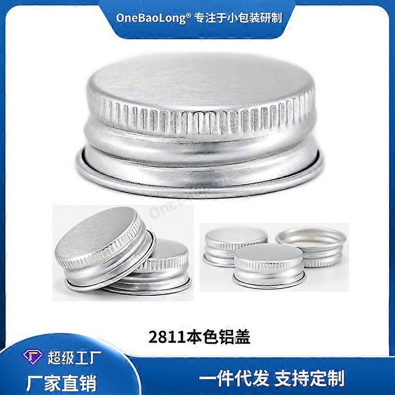50pcs bouchons de bouteilles en aluminium avec vis étanches conception étanche couvercles étanches à l’air 24mm pour bouteilles en verre et récipients de liquide