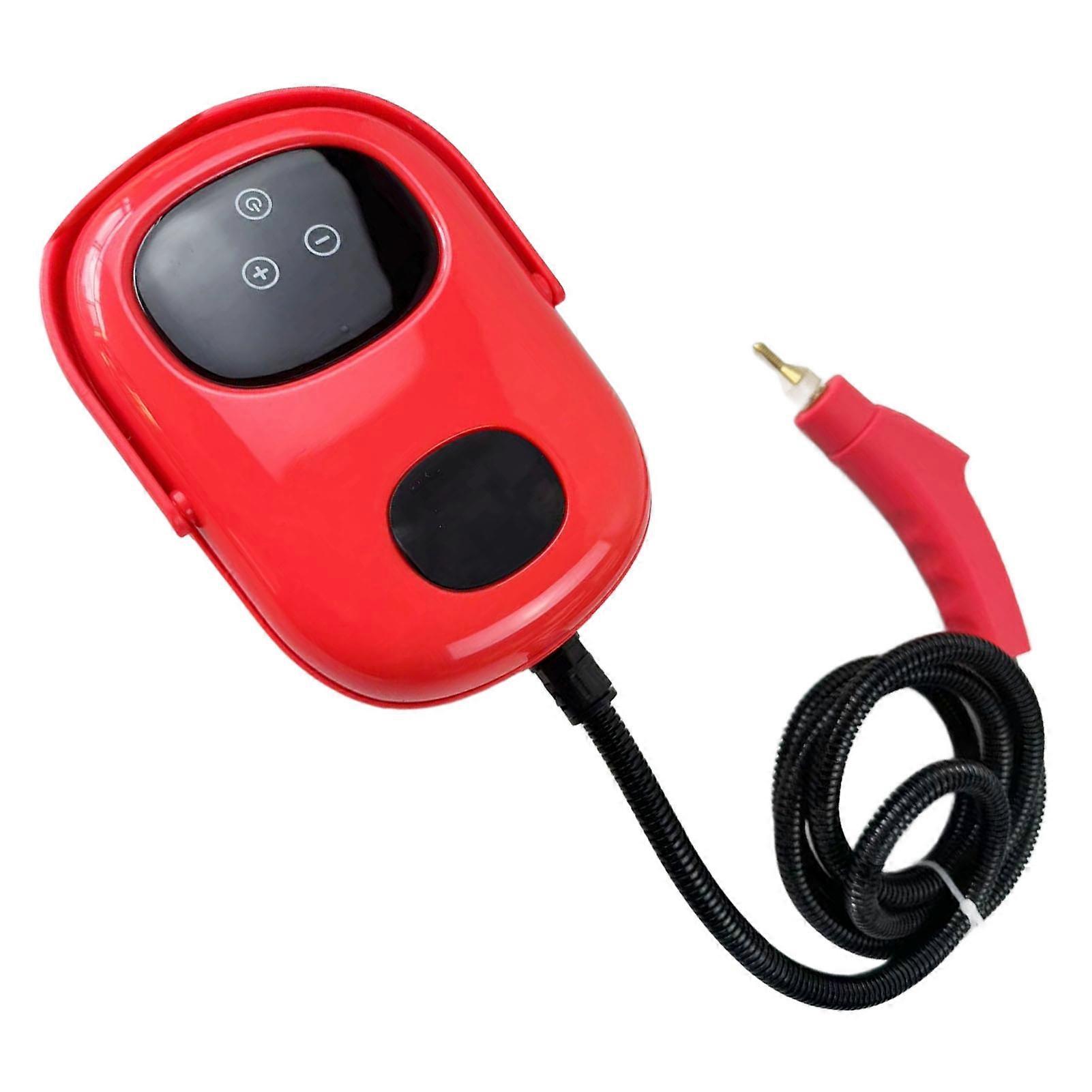 2500W Red Handheld Steam Cleaner with Touch Screen EU Plug