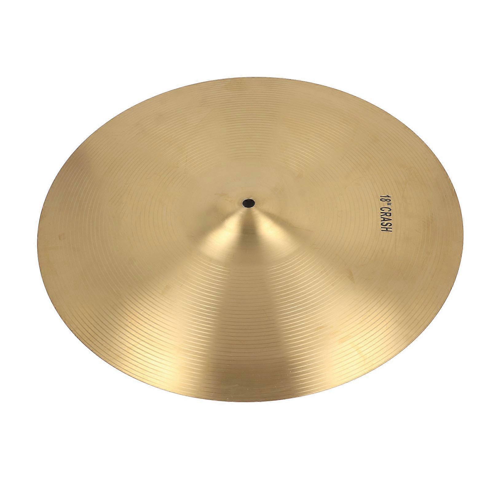 Cymbale crash en laiton de 18 pouces Son net pour les batteurs de jazz