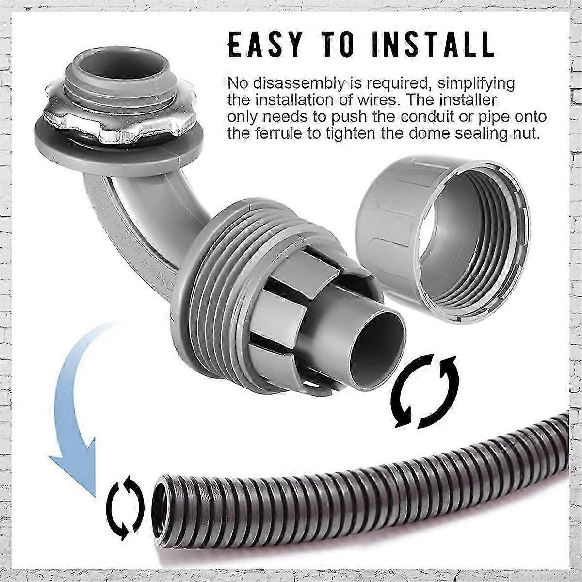 Liquid Tight Connector 3/4 Inch Flexible Electrical Conduit Connector