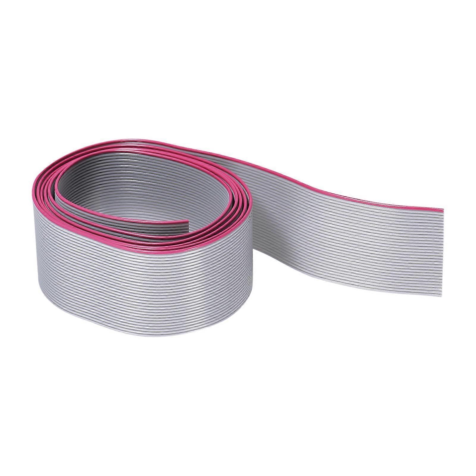 30Pins 1.0mm Pitch IDC Flat Ribbon Cable AWM 2651 Connector Gray Jumper Wire 1m Length For Computer LED Display DVD
