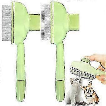 Flea removal comb for pets with fine teeth and release button Edition 0910