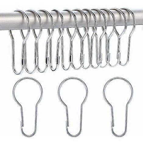40 Pack Shower Curtain Rings Hanging Hooks for Sorting and Organizing