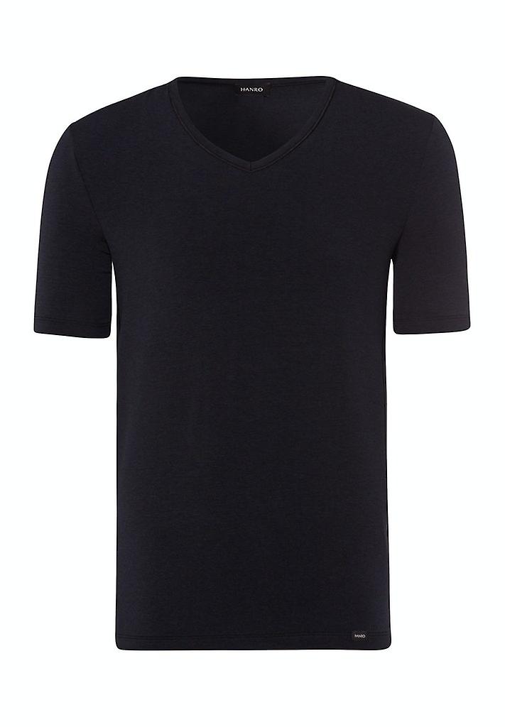 Hanro mænds undertøj Natural Function T-shirt sort 073185