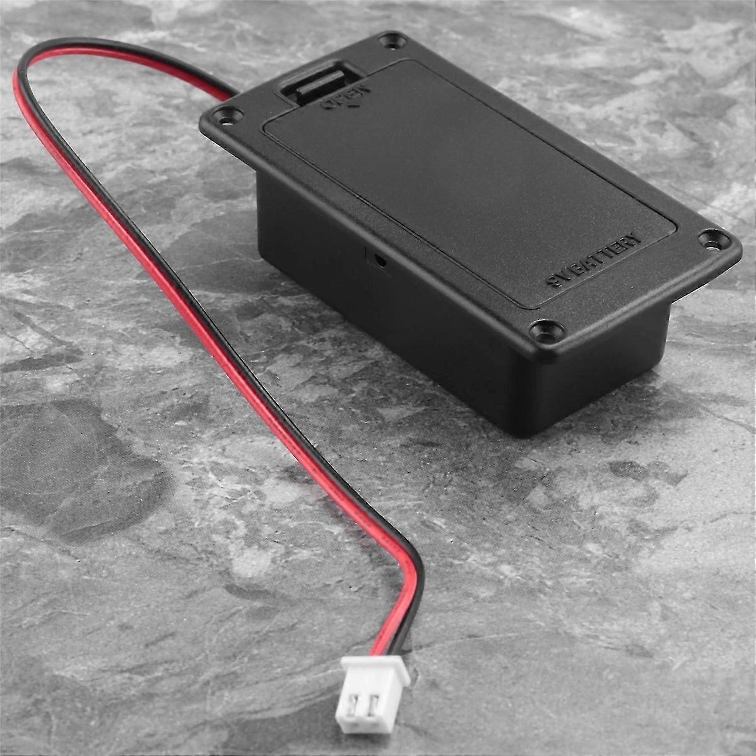 9V Flat Mount Guitar Active Pickup Battery Cover Hold Box