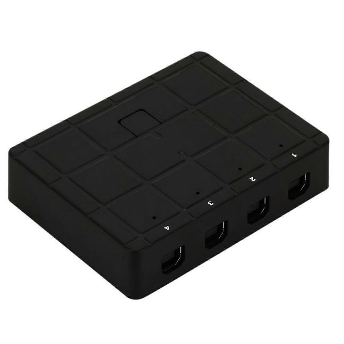 USB2.0 KVM Switch Bi Directional Interconvertible 4 Way Computer Host Laptop Shared USB Printer Scanner Box
