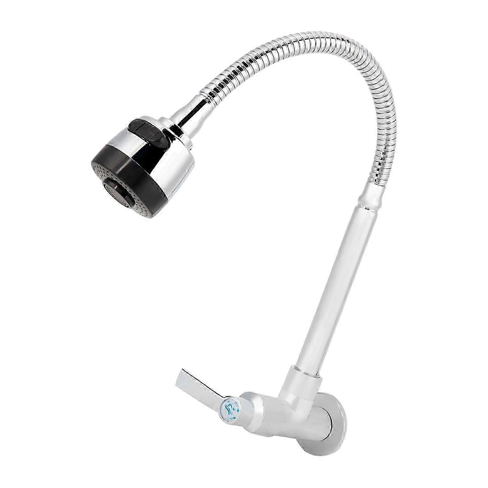 G1 / 2 بوصة مطبخ منزلي واحد من النوع البارد من الماء 360 صنبور مثبت على الحائط قابل للدوران