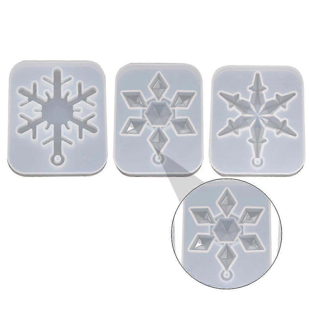 DIY Silicone Mold Snowflake Epoxy Resin Molds for Craft Making 12Pcs