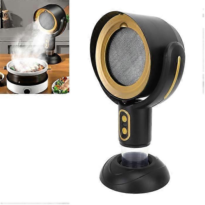 Portable Kitchen Hood - Sonew - Black and Gold - 2 Speeds - Removable Filter - Negative Ion