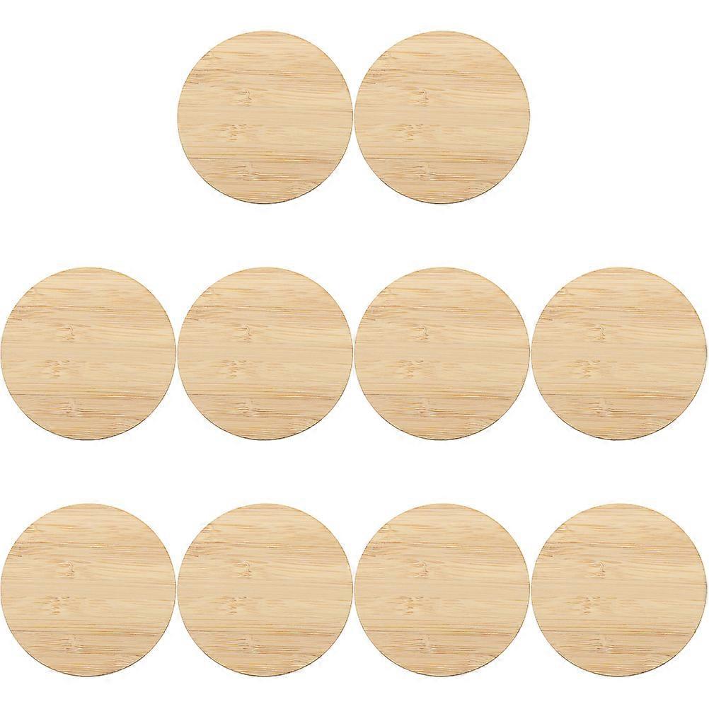 Blind Round Bamboo Slices for DIY Crafts 20Pcs Unfinished Circles for Kids
