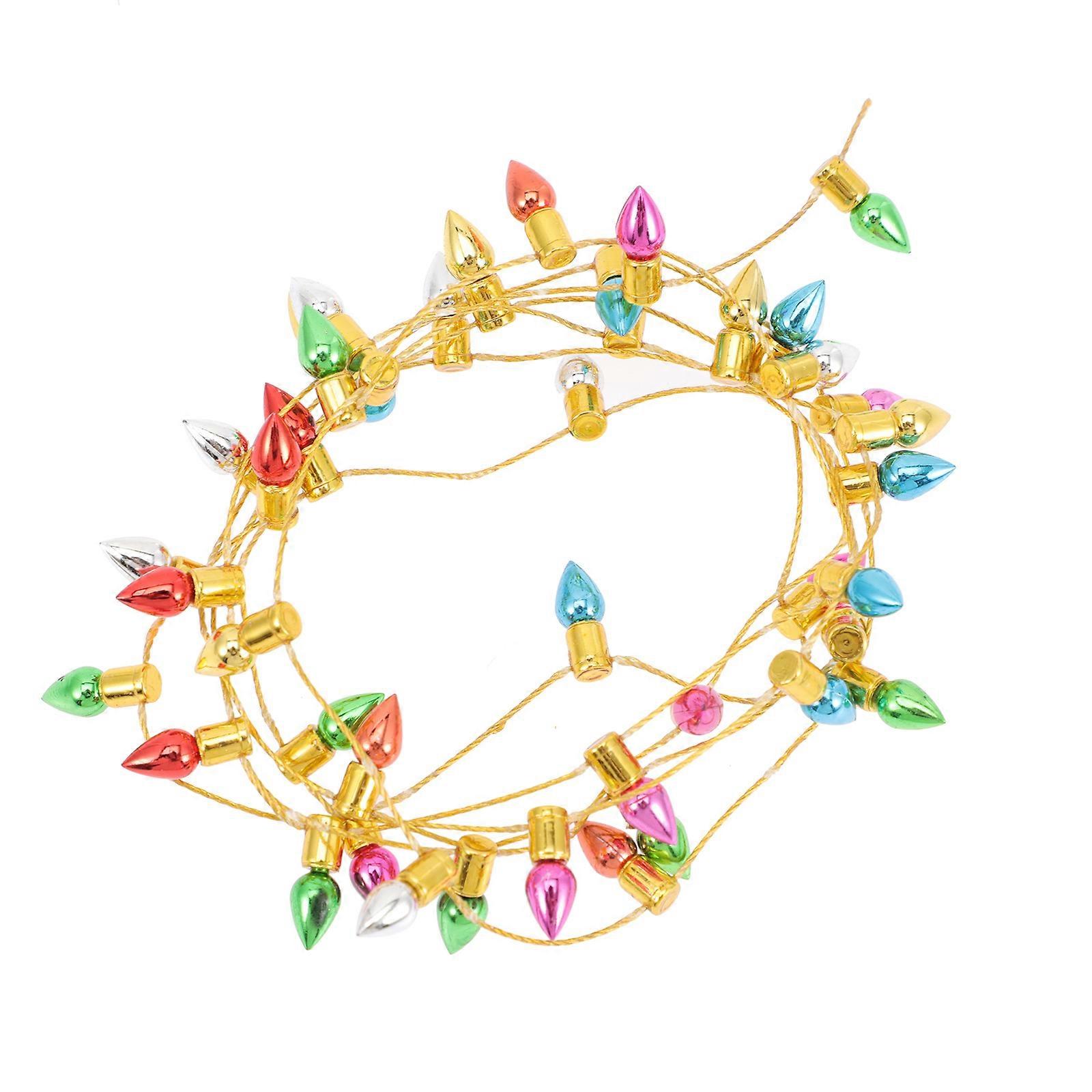 Miniature String Lamp Miniature Dollhouse Lights Mini House Decor Multi Plastic Decorative Lighting 3Pcs