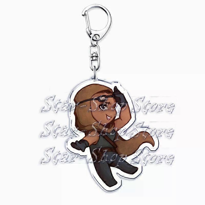 Hot Military Game Ghost Chibis Keychains for Accessories Cod Soldier Soap Simon Riley Keyring Jewelry Fans Friends Gaming Gifts