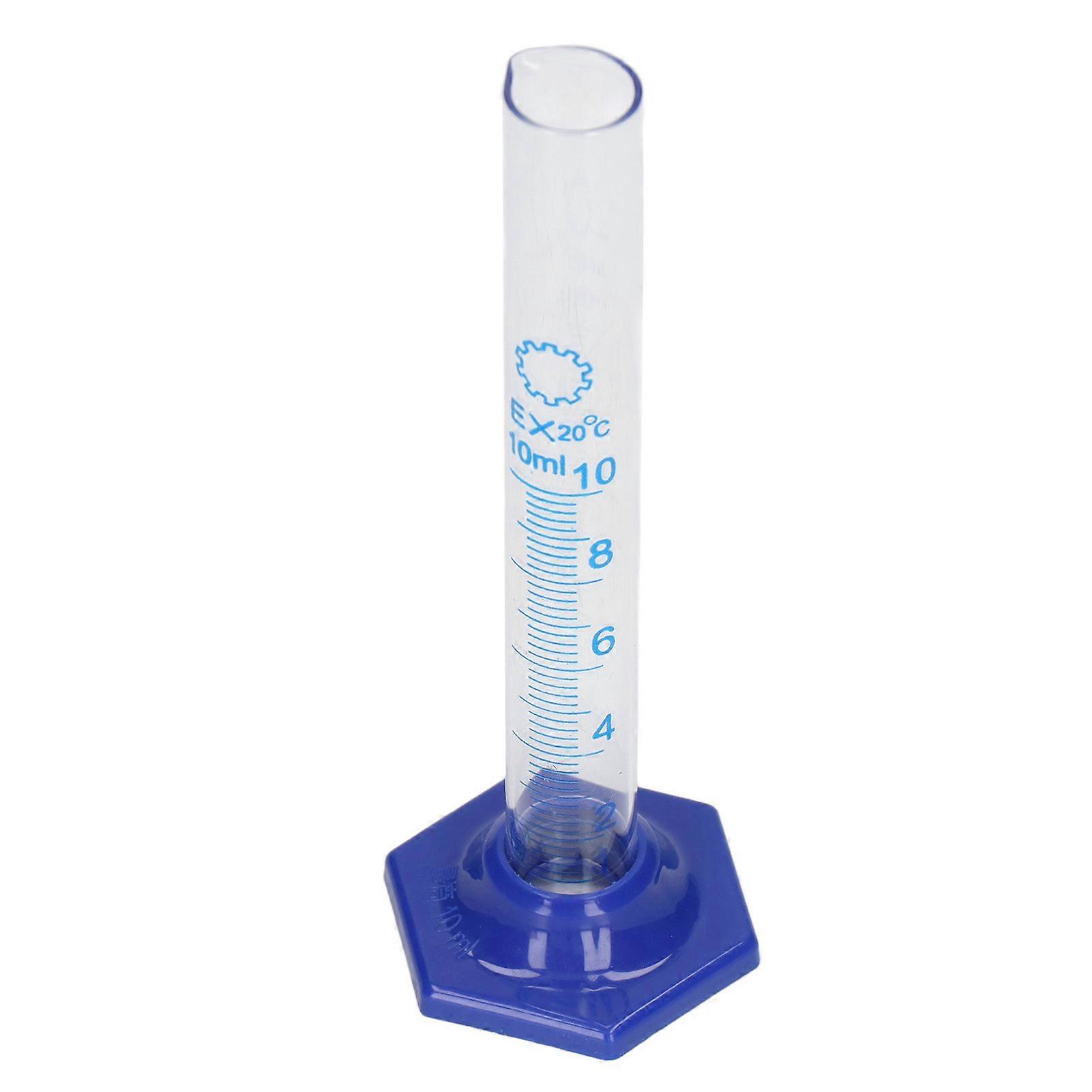 10PCS 10mL Borosilicate Glass Measuring Cylinders for Lab Use