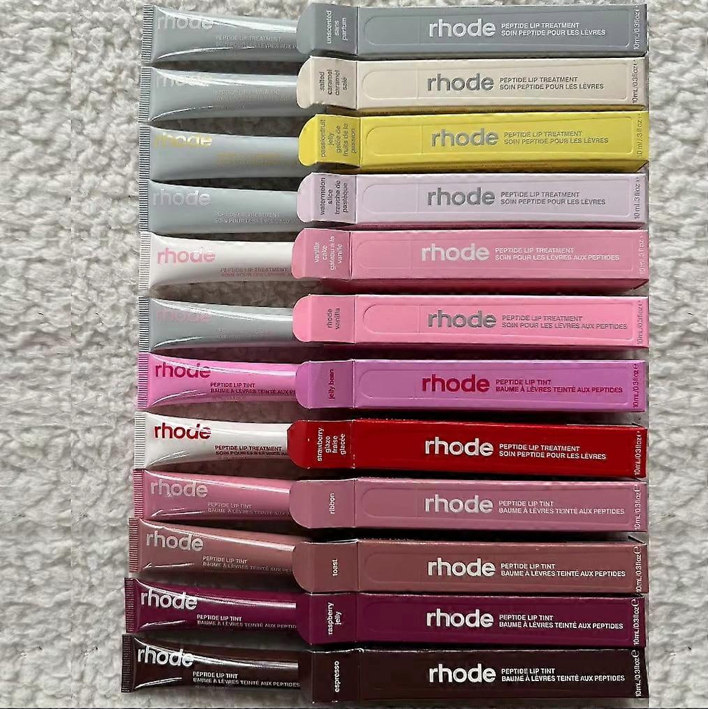 Lipstick Soft Silicone Rhode Phone Case for iPhone 16 15 14 13 12 11 Pro Max Plus - 15 Colors Available