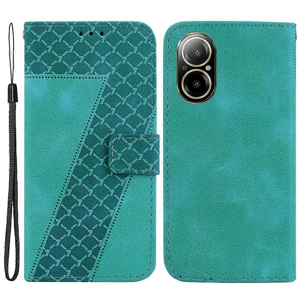 Compatible For Realme C67 4G Case Wallet Flip Leather Phone Cover 7-Shape Pattern