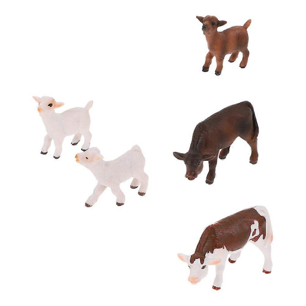 Simulated Animals Ornament Artificial Farm Animals Models for Decoration 10Pcs
