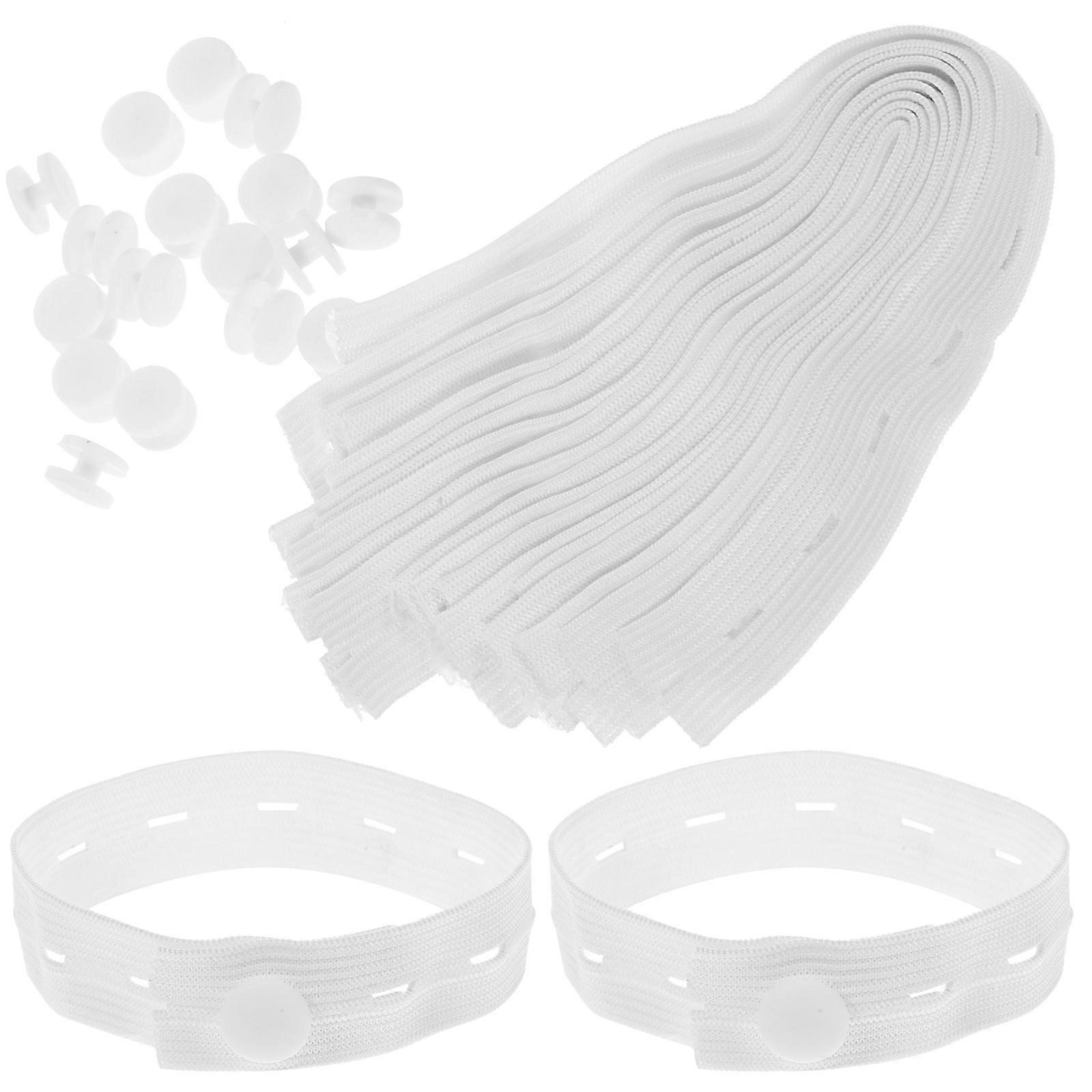 Elastic Clothes Storage Strap Adjustable Roll-Up Belt with 80Pcs Set