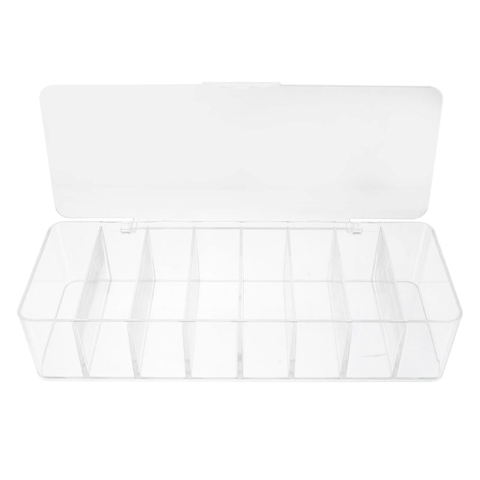 Plastic Cable Management Box White for Cord Storage 8Pcs