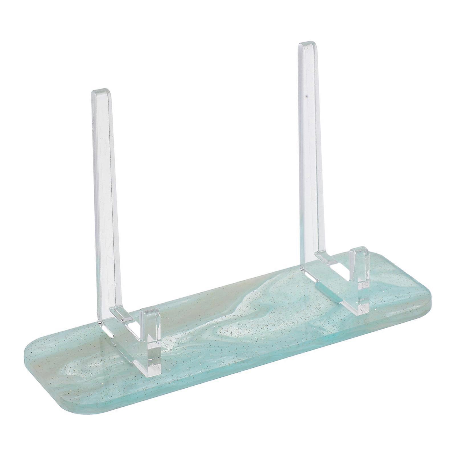 Light Green Acrylic Plate Stand for Display Stable Plaque Display Rack