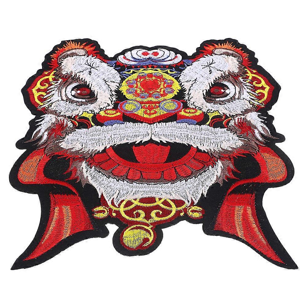 2Pcs Lion Patch Applique for DIY Clothes Sewing Polyester Garment Accessory