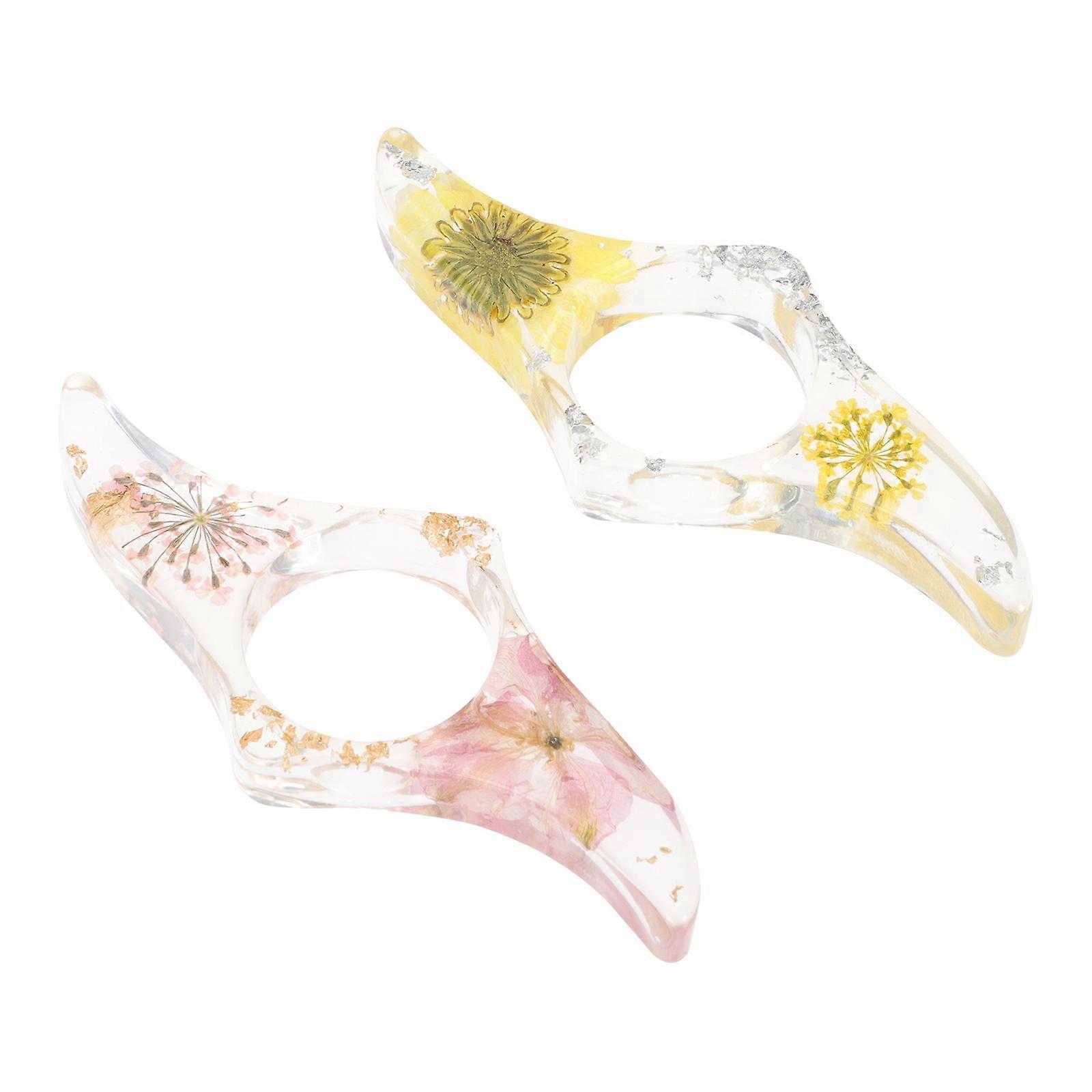 Reading Accessories Flower Page Spreader Thumb Ring for Reading 6Pcs