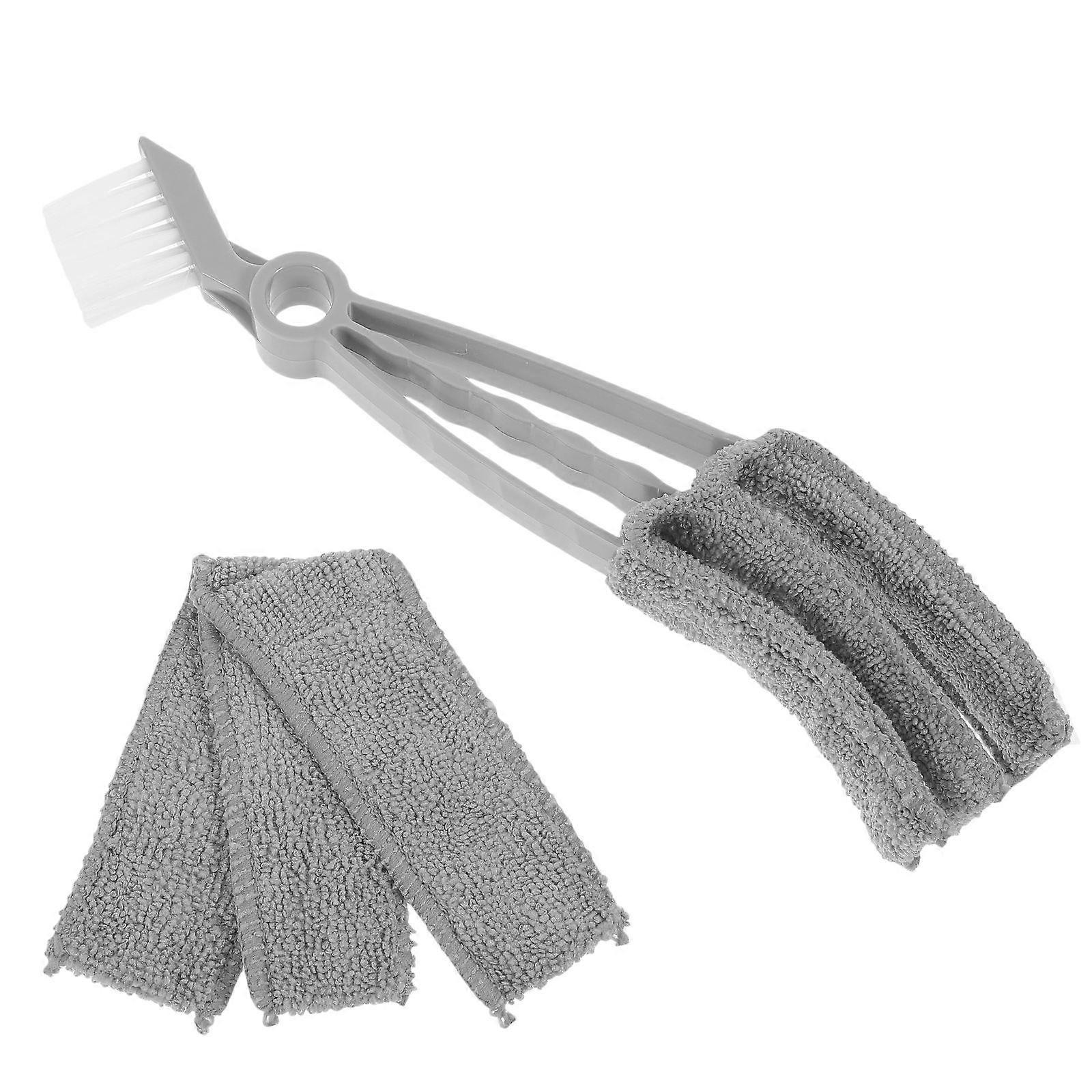 Effortless 4Pcs Blind Cleaning Brush Set For Household Users Mini Gap Cleaning And Dusting Ergonomic Style With Ultra-Fine Fiber Material