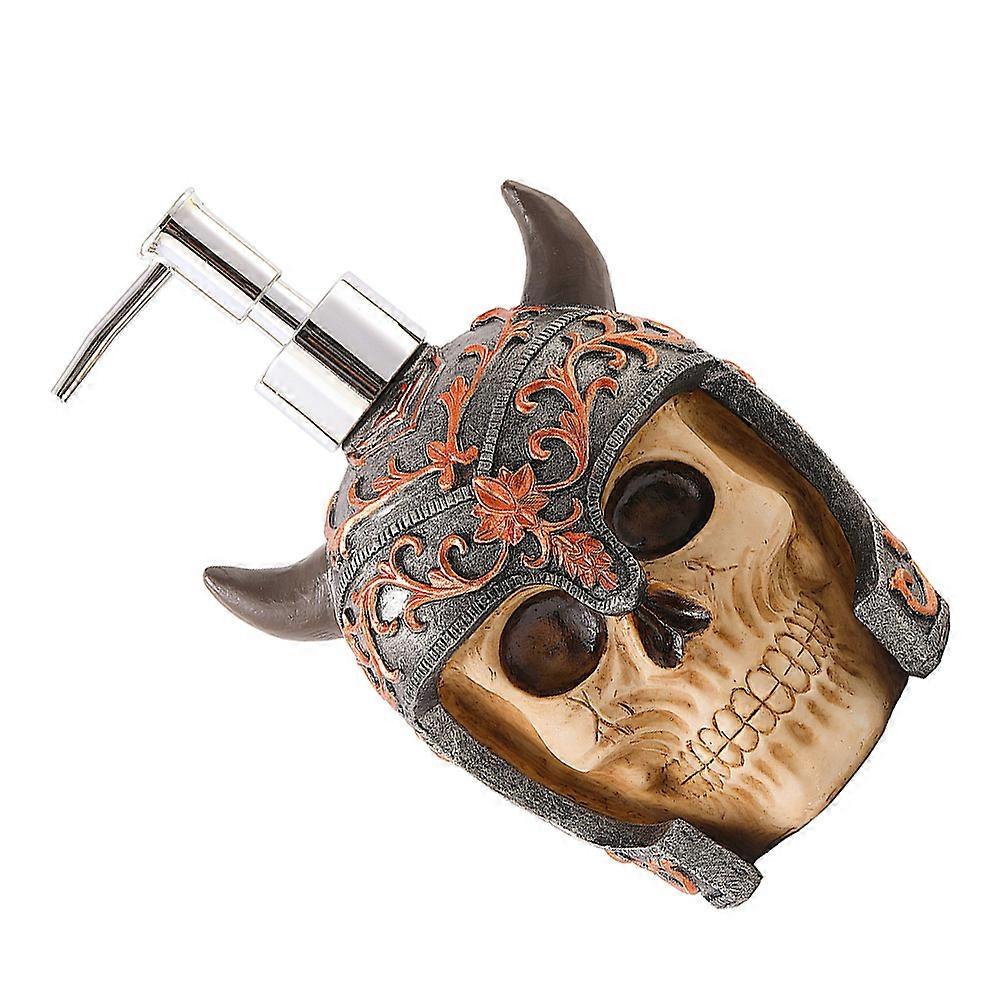 Skull Lotion Bottle Portable for Shower Gel 2Pcs Multi Color Resin Bottles