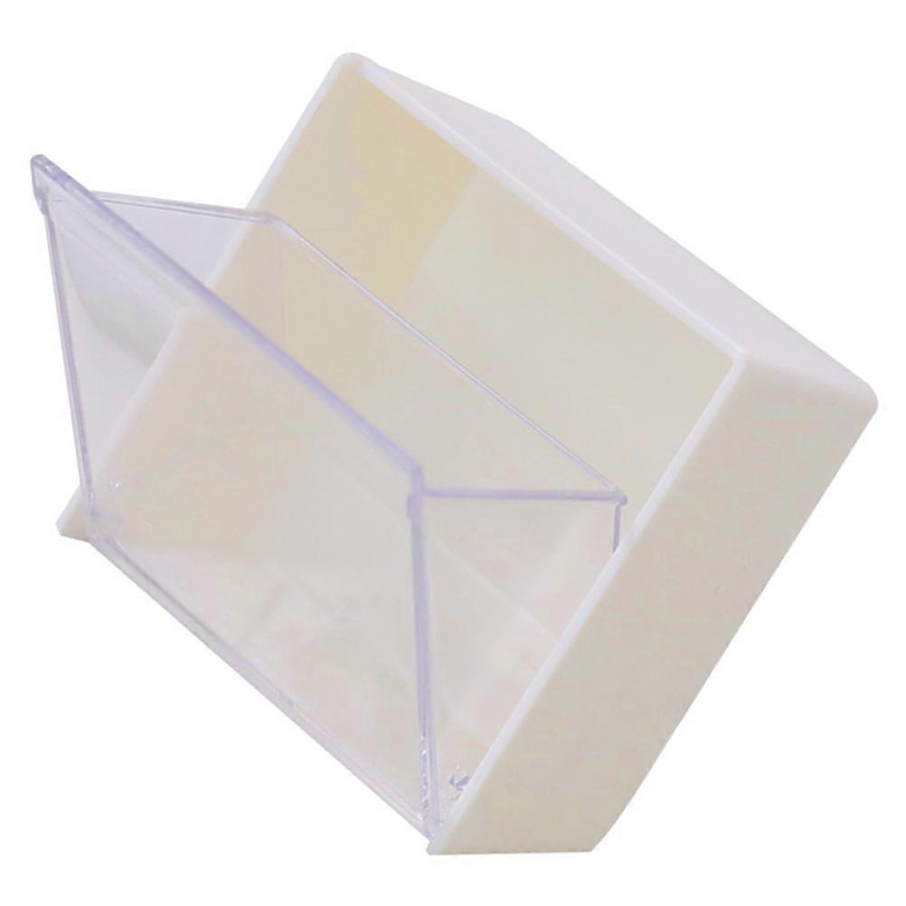 Cotton Ball Holder Wall-Mounted for Storage 2Pcs White Plastic Box