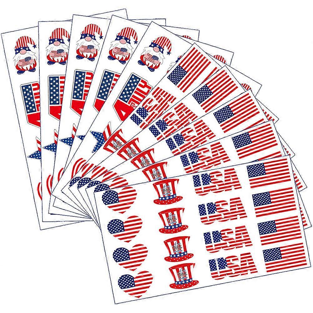 Body Face Sticker for Independence 30 Sheets Mixed Style Stickers