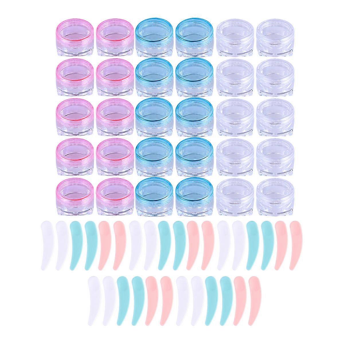 Cosmetic Containers with Lids Travel Bottles for Face Cream 90Pcs Set