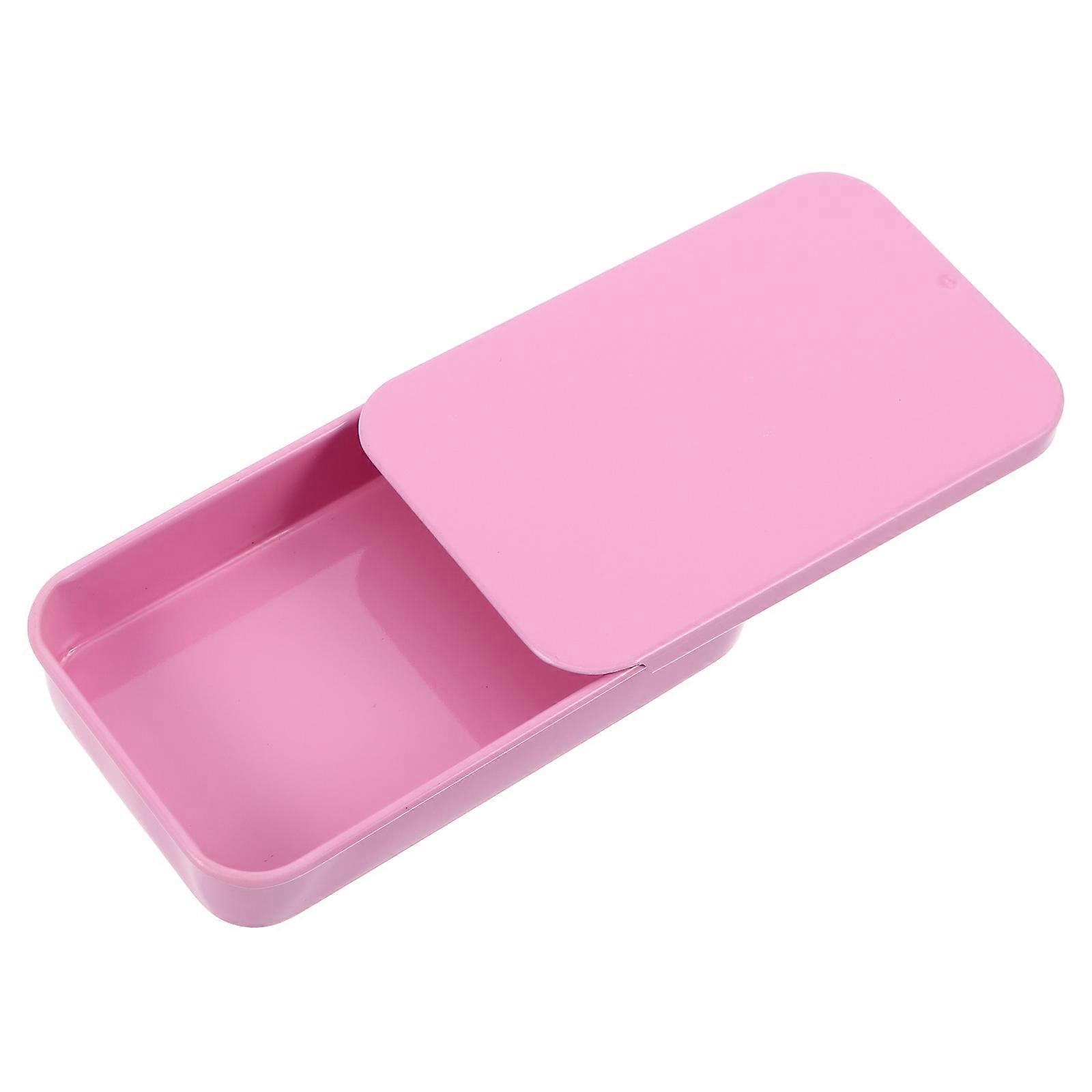 Metal Tin Box Rectangular Candy Boxes for Storage 2Pcs Mini Decorative Tinplate