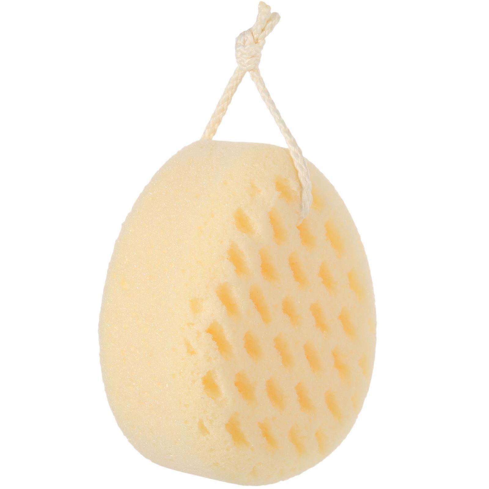 Reusable Body Sponge Bath Sponge for Bath Use 5Pcs Light Yellow Set