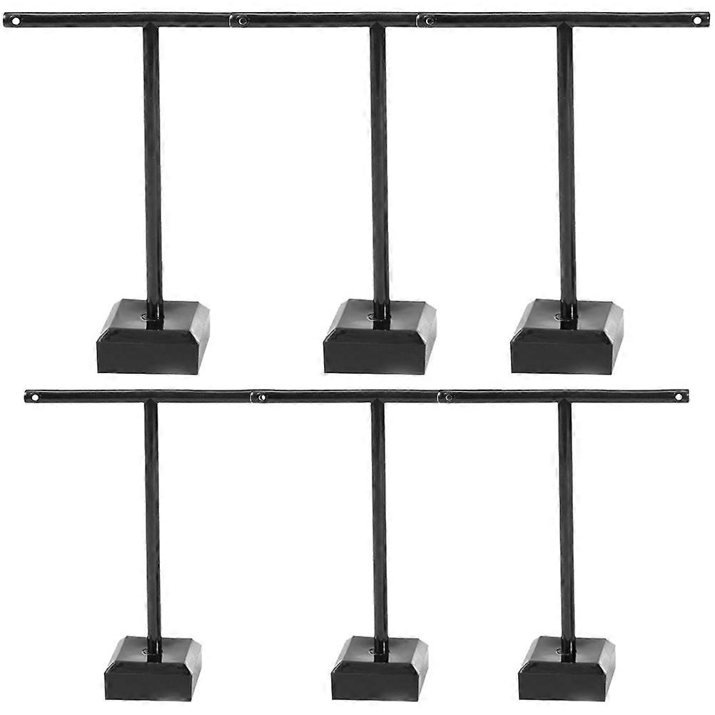 Acrylic Earrings Display Stand Black with T-Shaped 30Pcs Holder