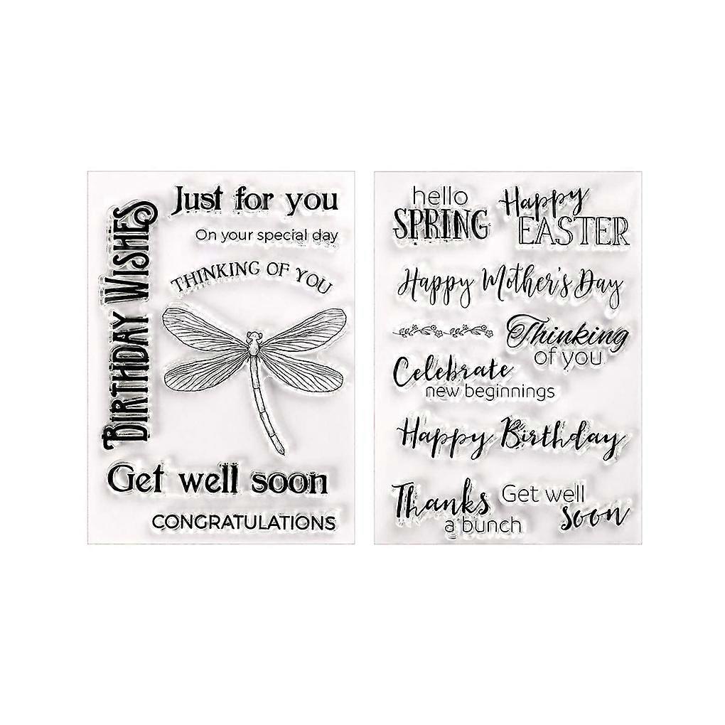 4 Pieces/Set Scrapbooking Reusable Embossing Stencil Transparent DIY Template