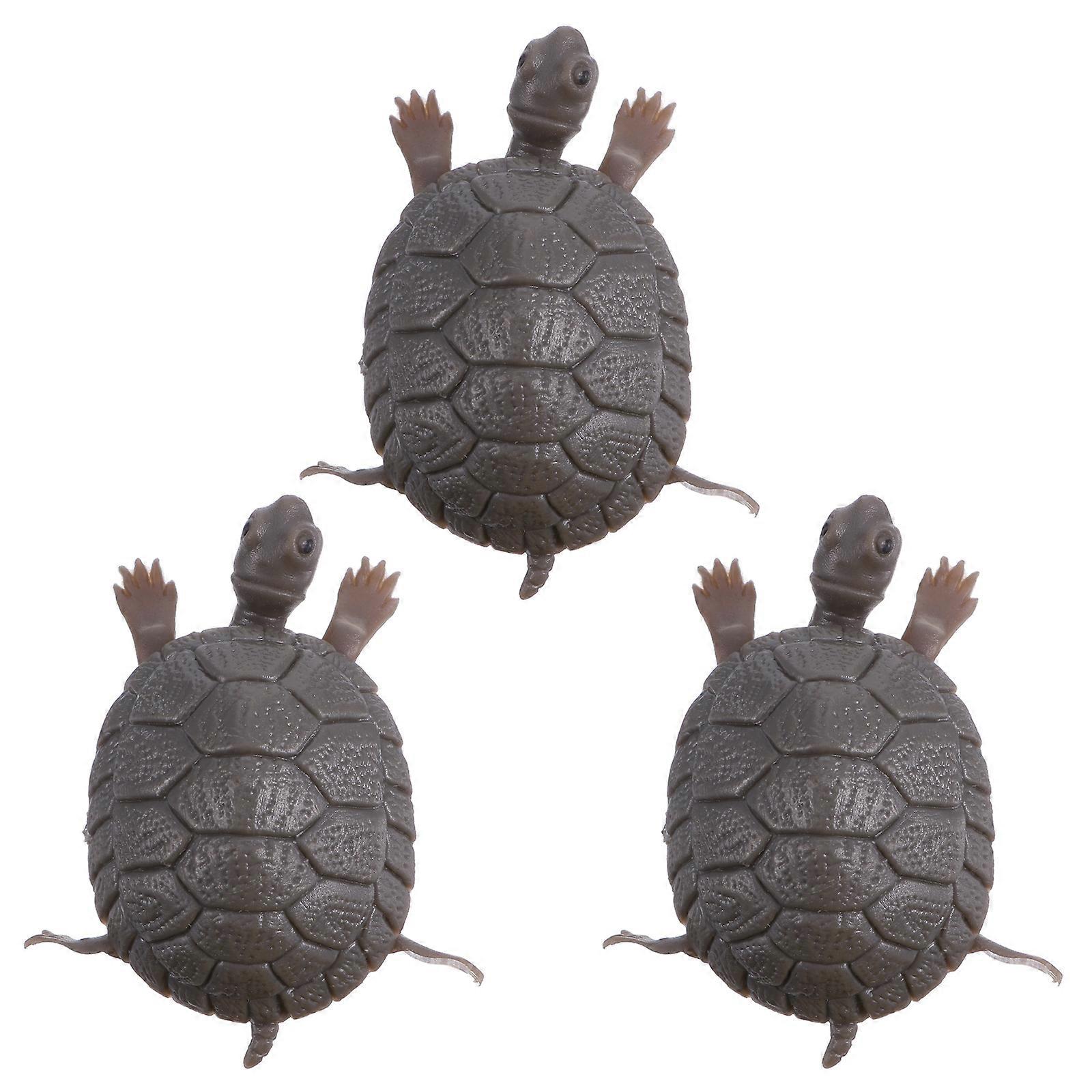 Fish Tank Decoration Fake Turtle for Decor 6Pcs Simulation Turtle Ornament