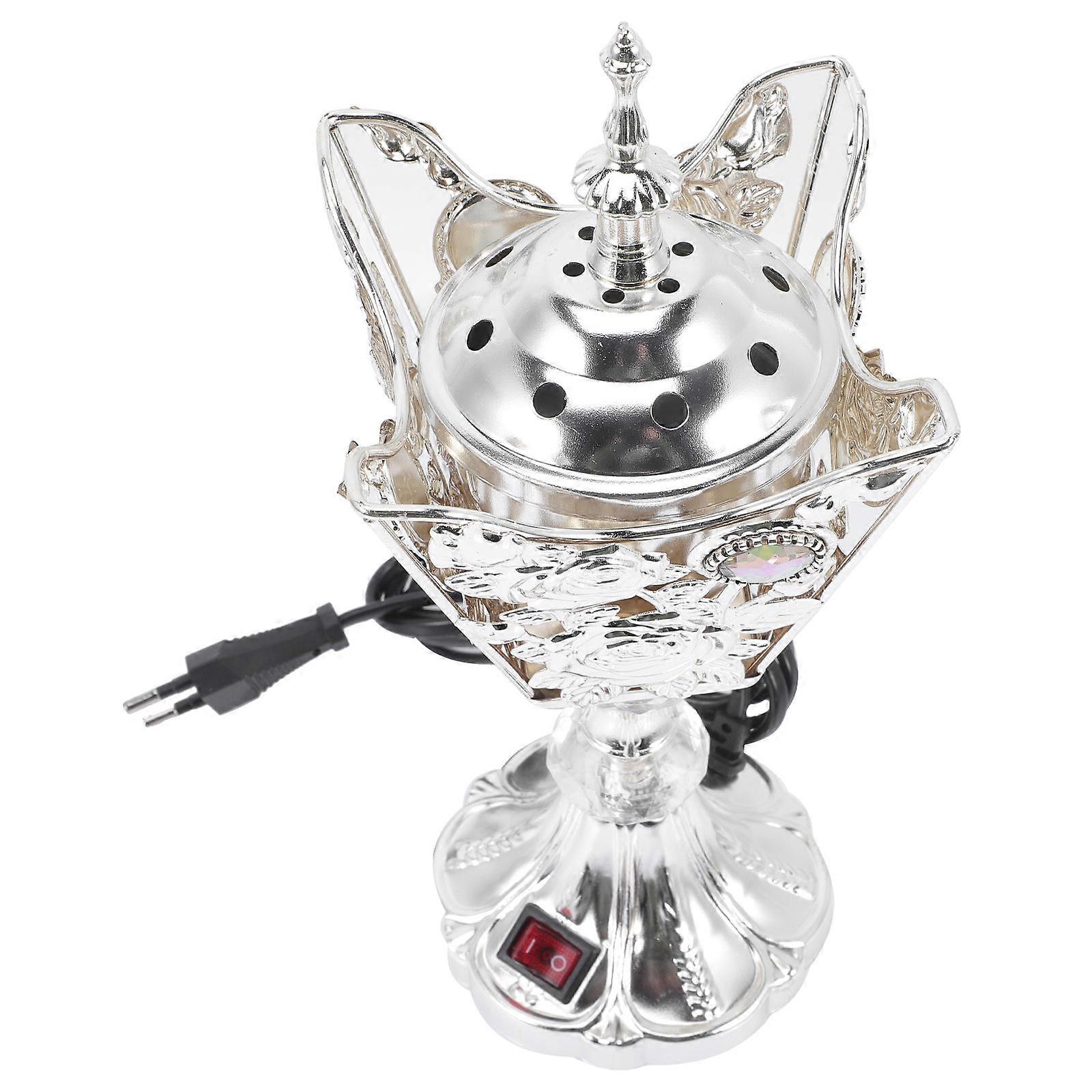 Electric Incense Burner 3Pcs Square Incense Burning Home Office Indoor Use Classic Style Decor