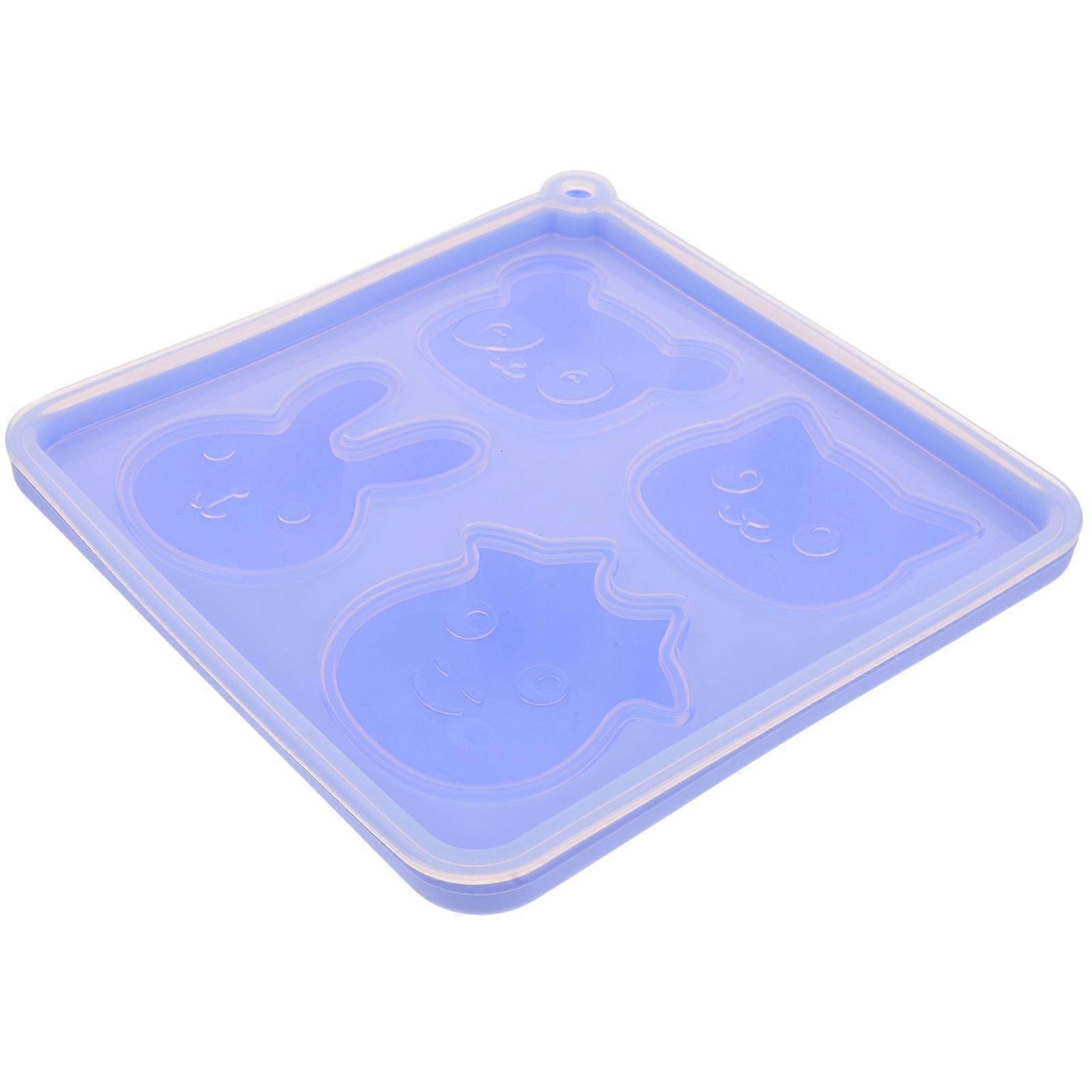 Chocolate Silicone Mold For DIY Baking And Cake Making In Purple Color With Cartoon Design 3Pcs Set