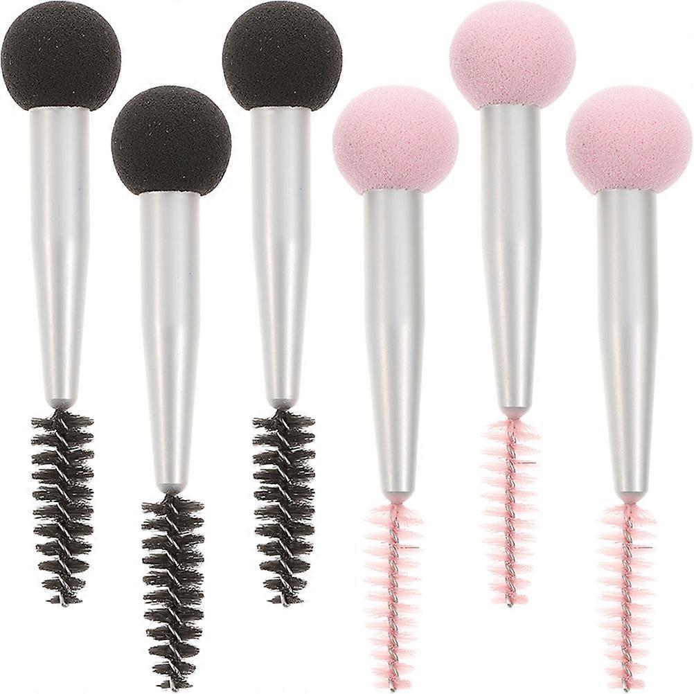 Double Head Eyelash Brush Makeup Sponge Brush Applicator 30Pcs Set