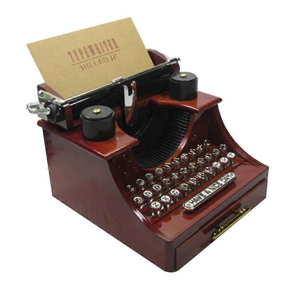 Retro Music Box Organizer Plastic Material Office Use 5.7×5.3×4.3in Storage Creative Design 1Set
