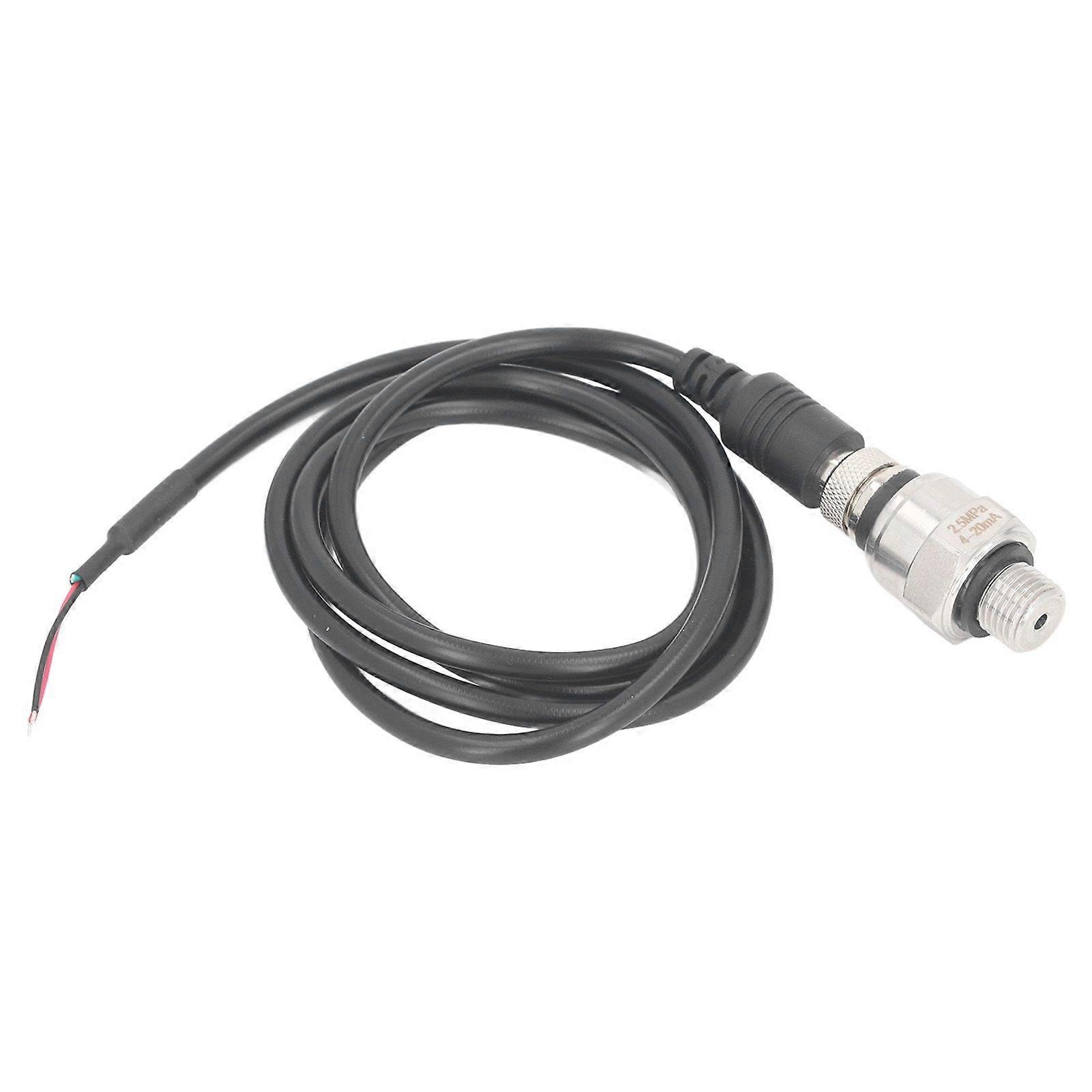 G1/4 Inch Pressure Sensor High Accuracy Transducer 420mA Output Universal Pressure Sender for Water Gas Oil 02.5Mpa