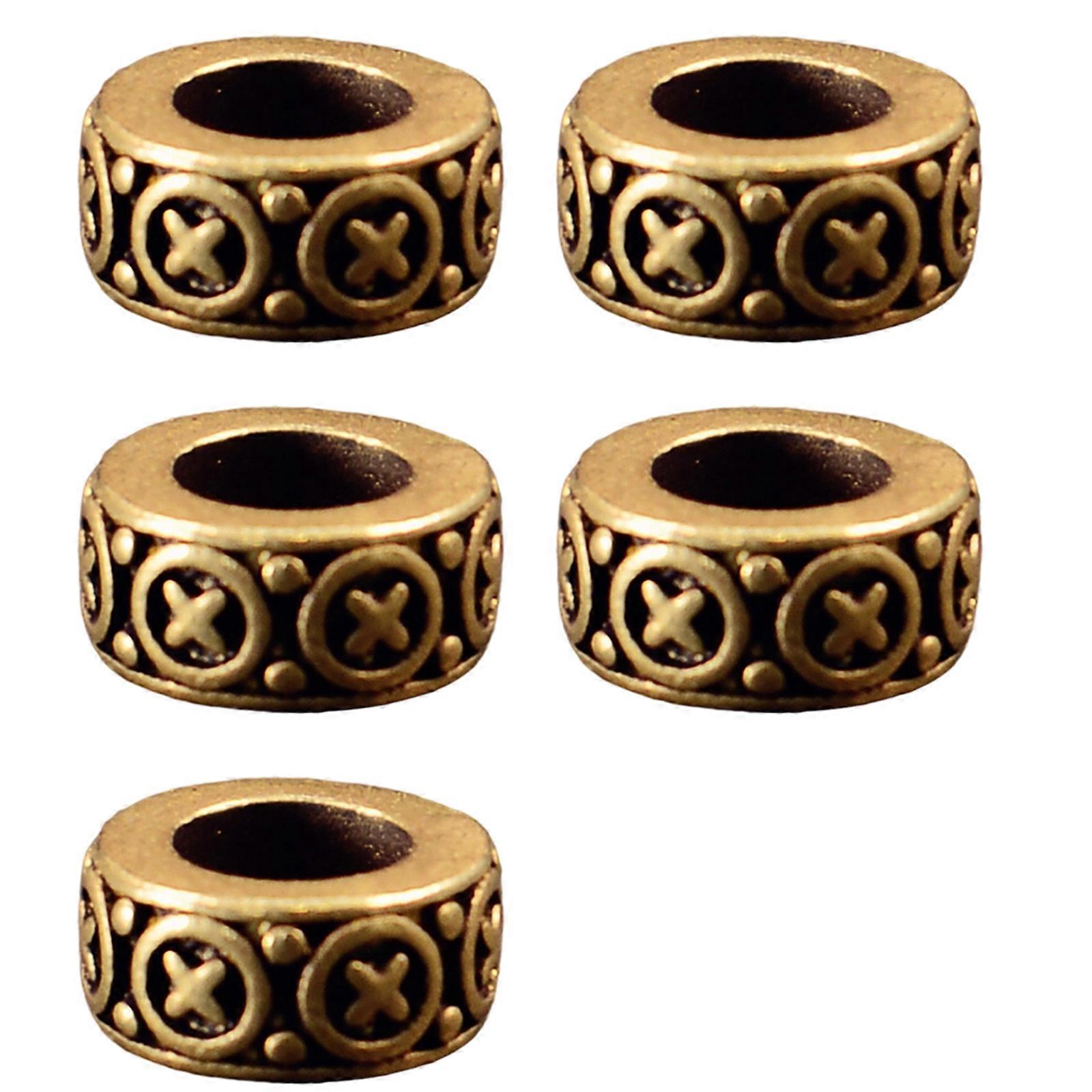 Versatile Straight Through Spacer Pendant With Smooth Brims Versatile Cord End Decoration For Custom Jewelry Creations Multicolor