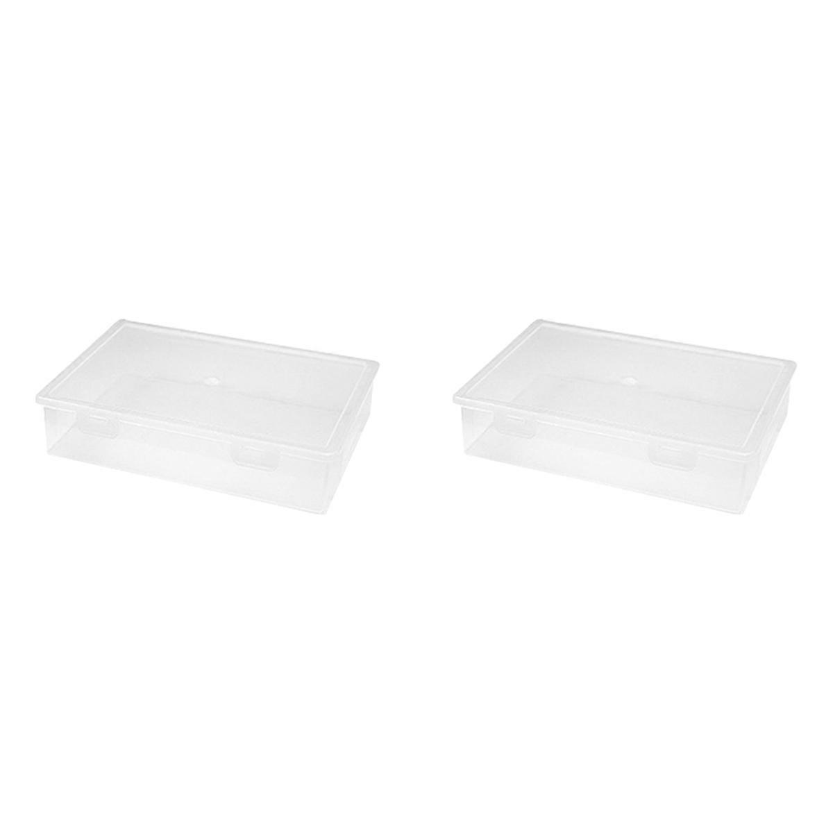 File Organizer Transparent Square Storage Box A4 Storage Box,M
