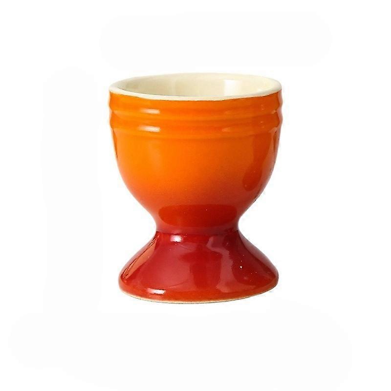 Colorful Gradient Egg Cup, Practical Ceramic Egg Holder Cup Creative Circular Small Wine Glass