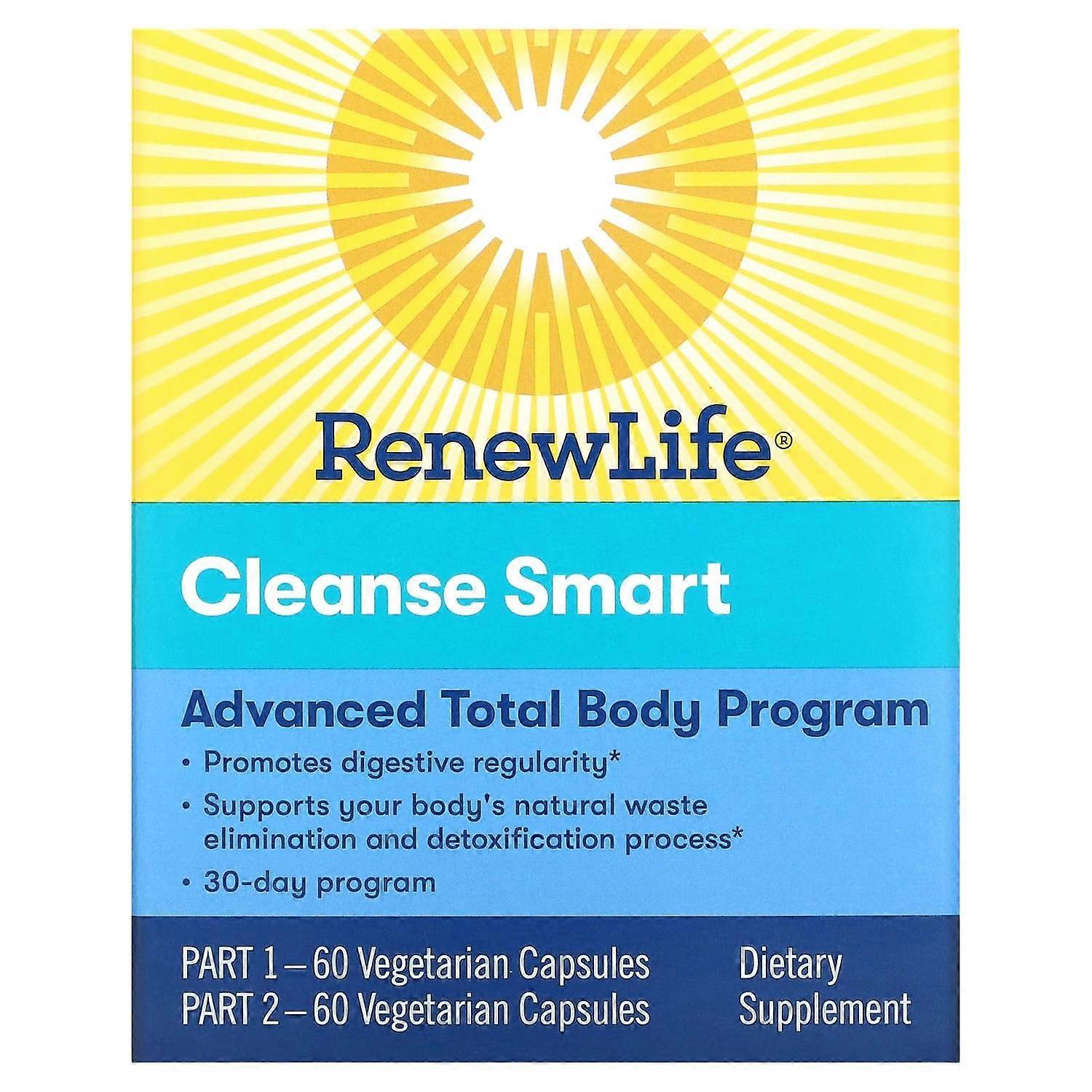 Renew Life, Cleanse Smart, 2 Bottles, 60 Vegetarian Capsules Each