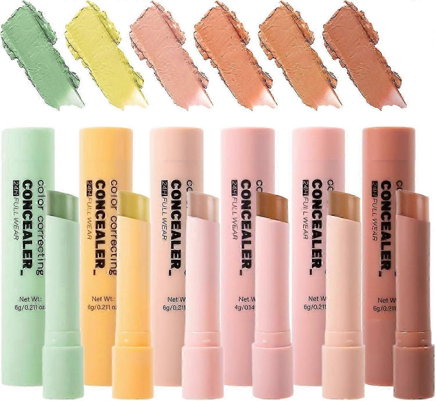 High Coverage Concealer Stick | 6 Shades for Face - Lightweight Texture and Long Lasting to Conceal Imperfections - Face Contour Pen for Women and You