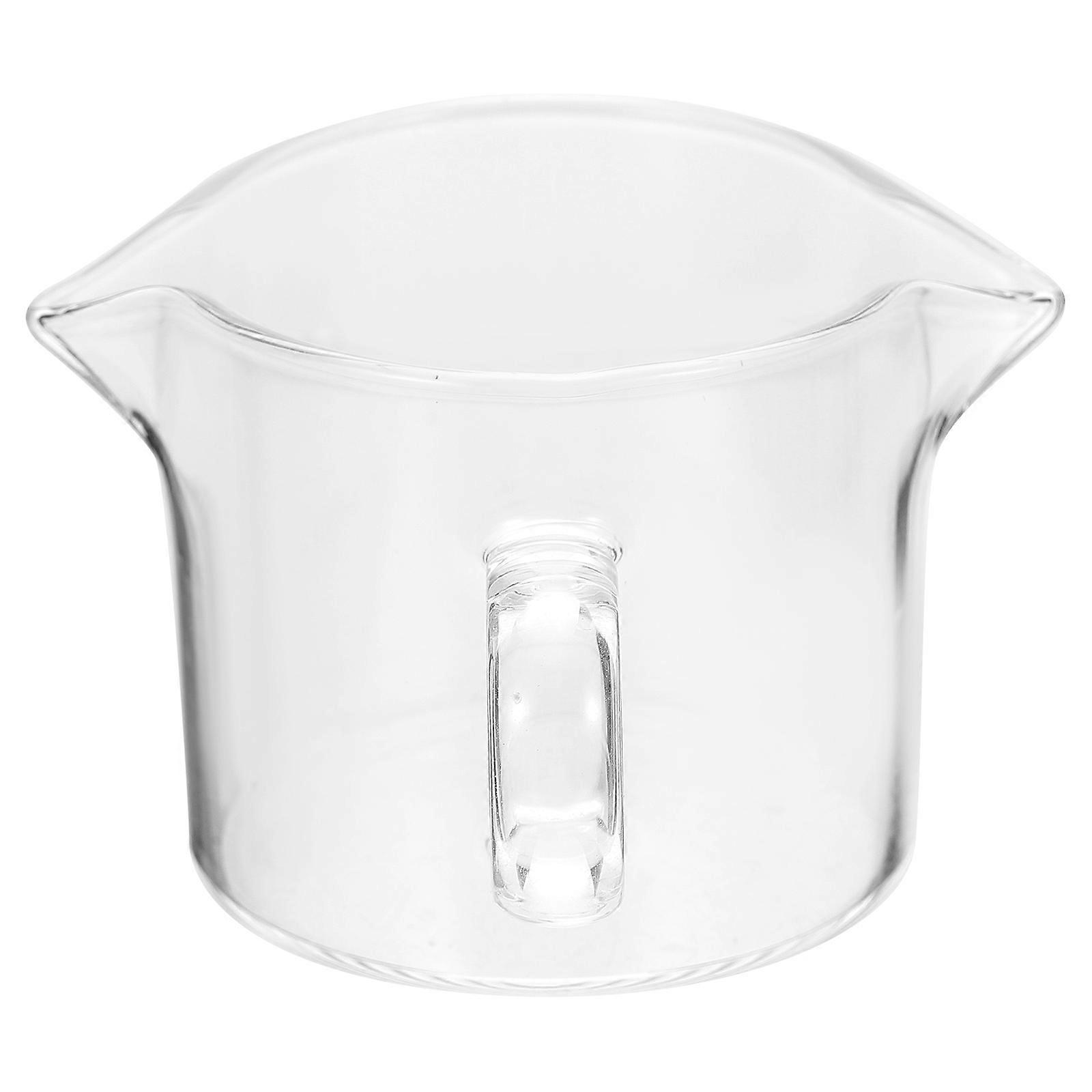 Transparent Milk Cup Household Cream Pitcher for Storage 2Pcs Multi-Function