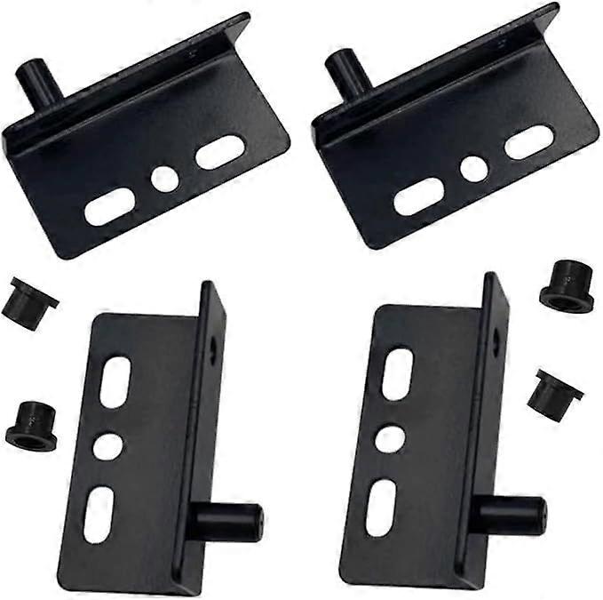 Pcs Black Right Angle Door Pivot Hinges Hardware Accessories