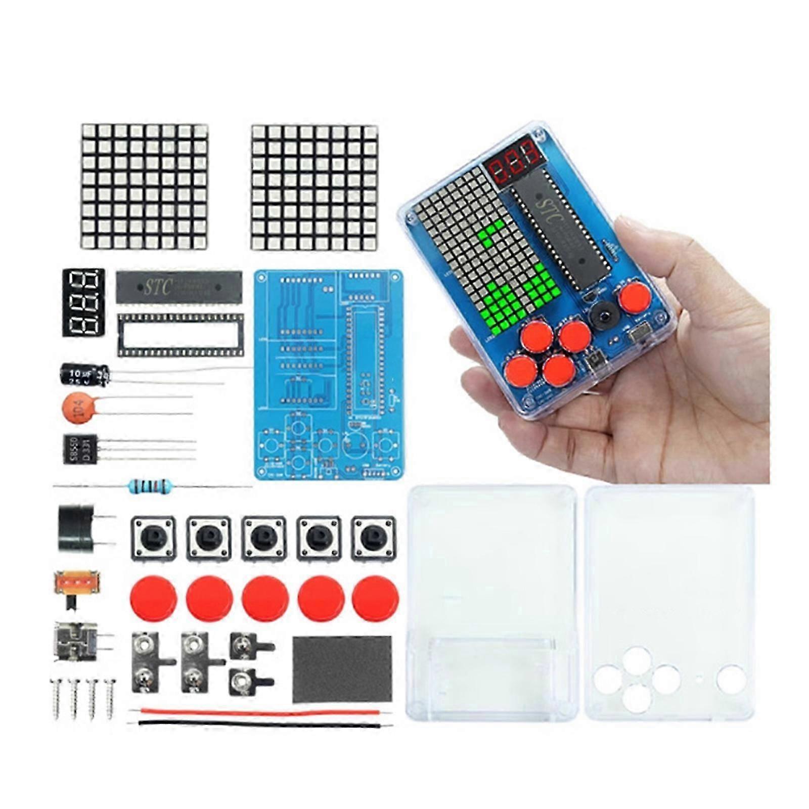 DIY Soldering Kit Building a Classical Game Console with 4 Games for Educational Purposes High School Project Training