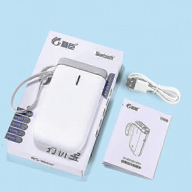 NIIMBOT D11 Thermal Label Printer Bluetooth Handheld Portable Sticker Mobile Phone Printer (White) D11 White Standard