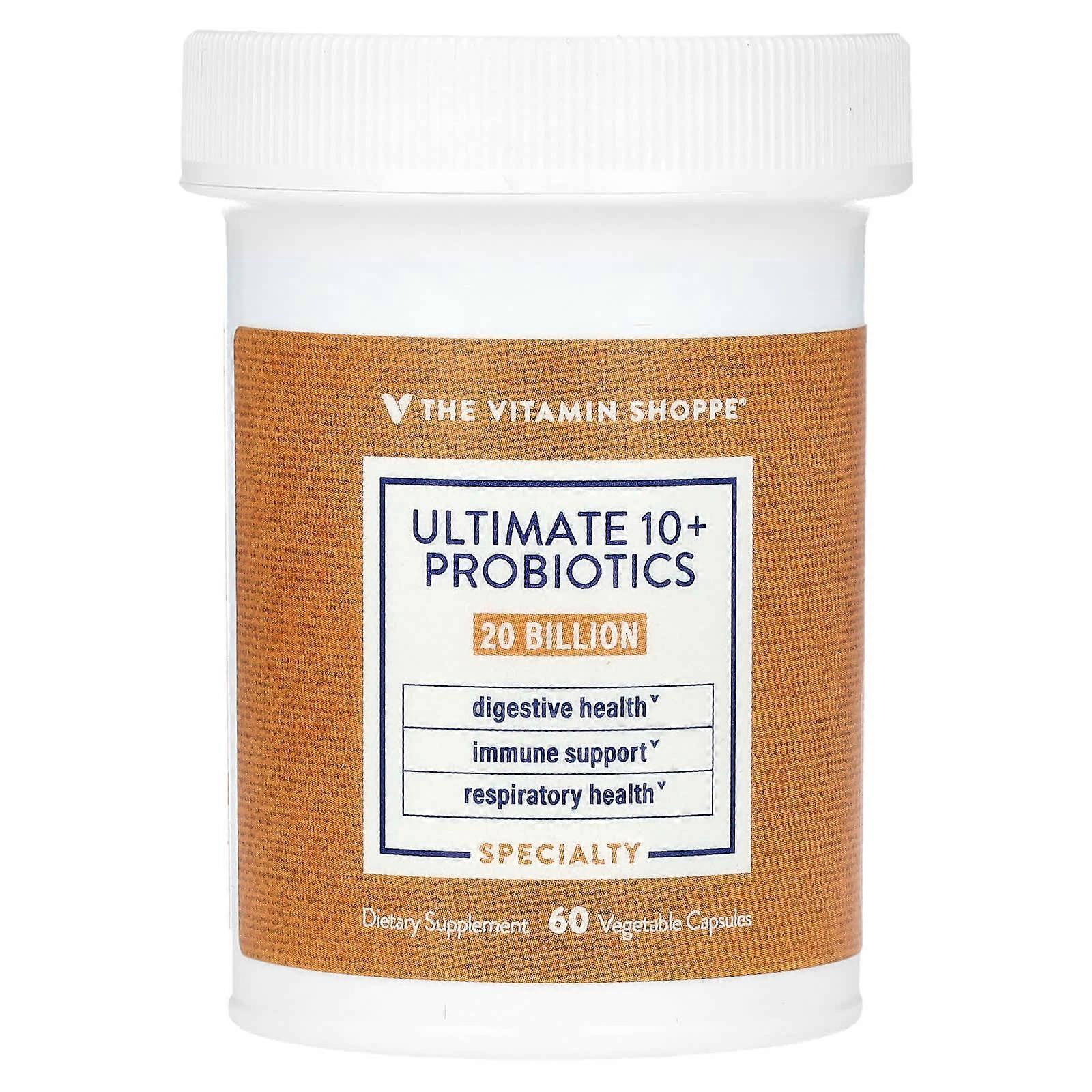 Ultimate 10+ Probiotics, 20 Billion CFU, 60 Vegetable Capsules